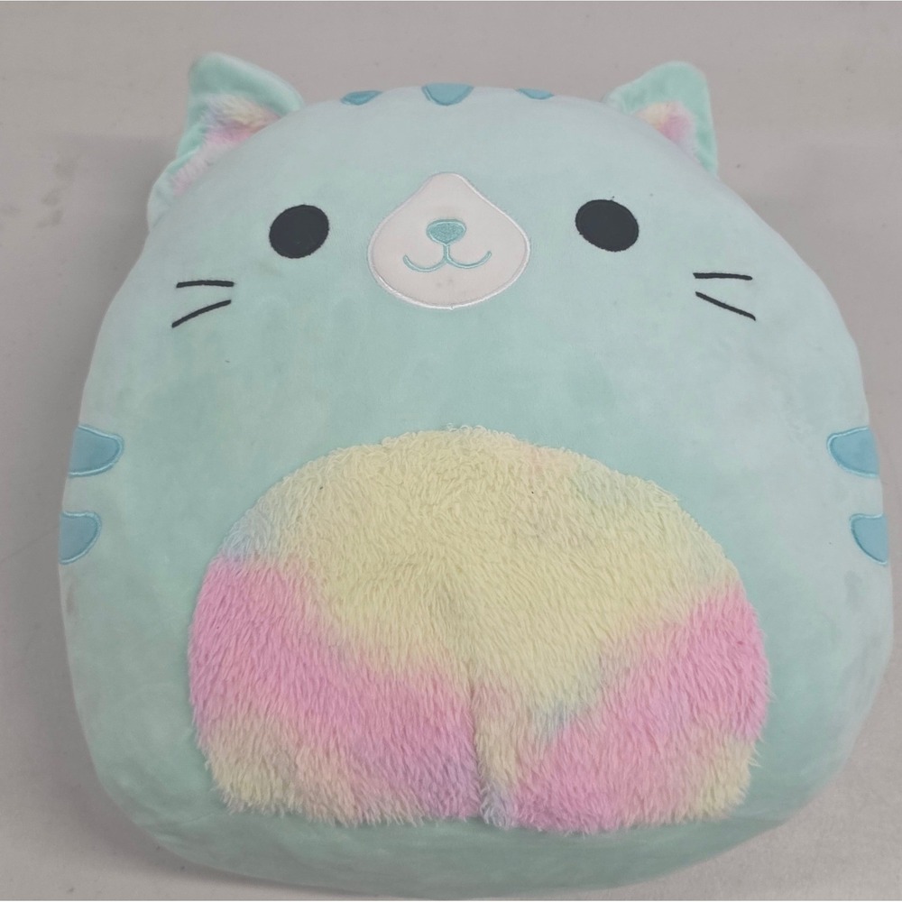 Squishmallows Bundle Corinna Teal Cat & Brielle Pink Owl Plush 12 Inch Kellytoy